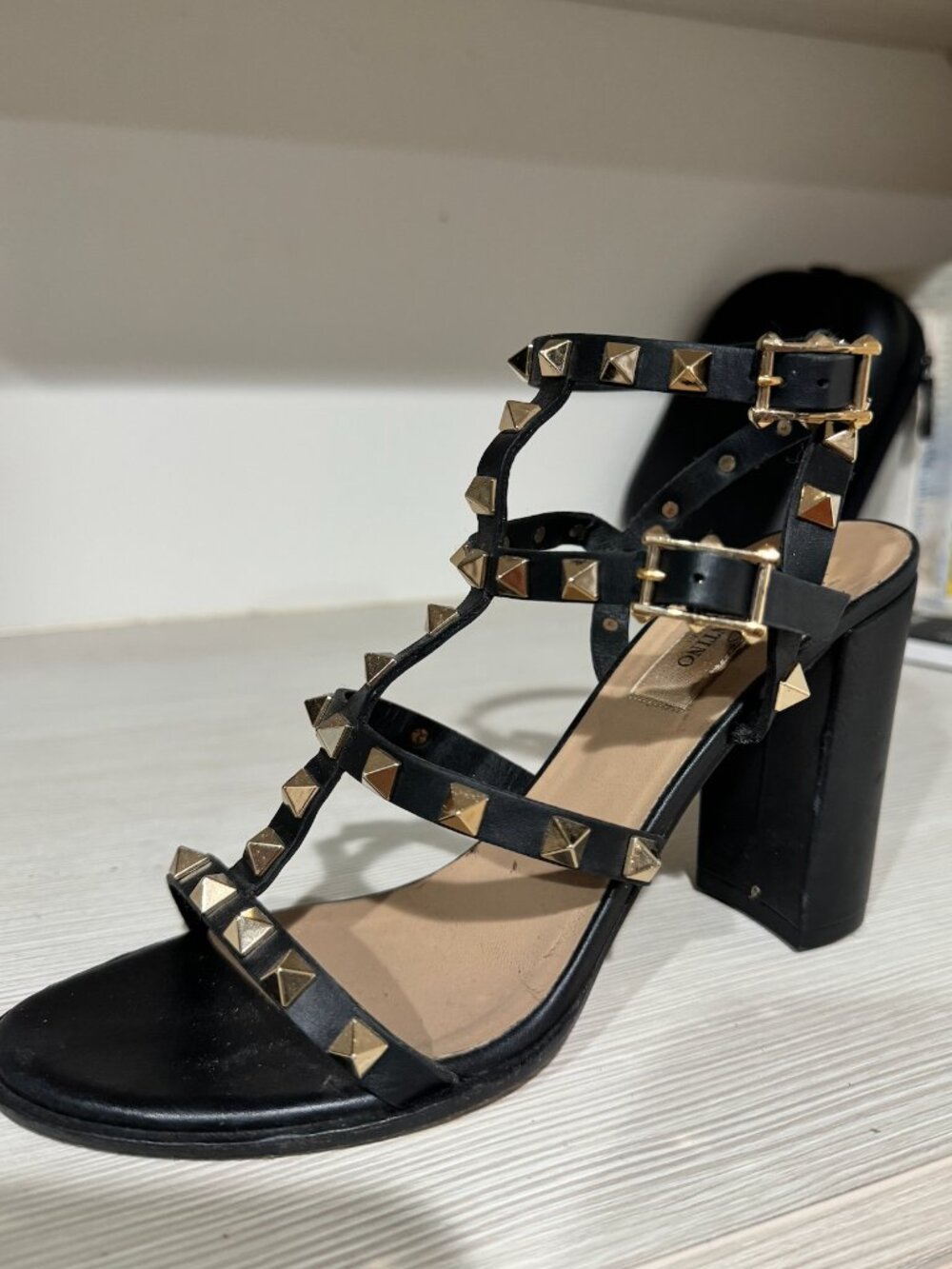Valentino Garavani Rockstud Black Heels – EU Size 37.5